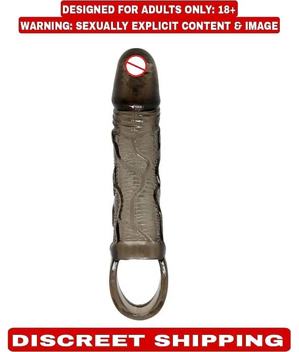Vibrating Textured Sleeve with Suction Base for Men